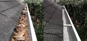 High pressure cleaning including gutter cleaning